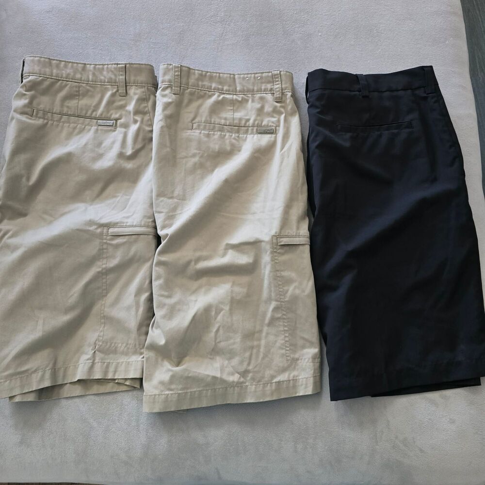 3 Pairs Of Mens Golf Shorts Size 38